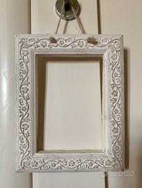 Finta cornice arredo gesso profumato shabby chic