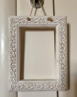 Finta cornice arredo gesso profumato shabby chic