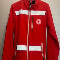 Giacca impermeabile pile croce rossa italiana CRI