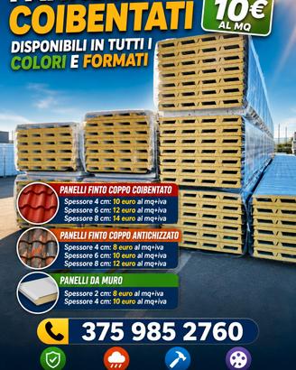 panelli finto coppo coibentato