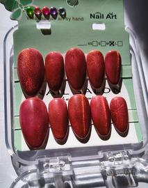 Unghie Press-On Cat Eye Multichrome 