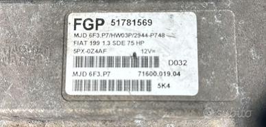 KIT CHIAVI CENTRALINA MOTORE FIAT Grande Punto 1Â°