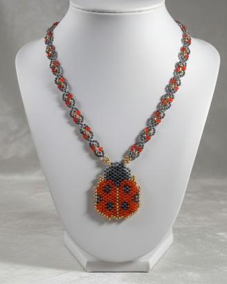 Collana Vintage Charm Boho chic Coccinella