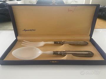 Set posate con manico in agento