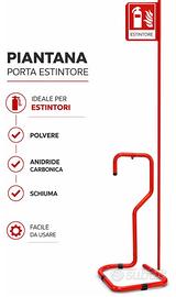Supporto per estintore a piantana