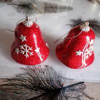 Set di due campanelle natalizie