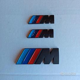 Set emblema Bmw Msport Nero laterali + posteriore