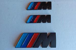 Set emblema Bmw Msport Nero laterali + posteriore