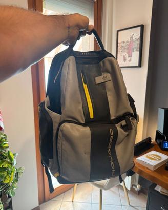 Zaino Piquadro Fast Check 15.6" - Grigio e Giallo
