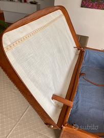 Valigia vintage in cuoio