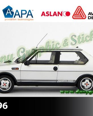 Kit fasce Fiat Ritmo 125TC Abarth adesivi vano ecc