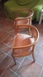 Poltroncine in legno