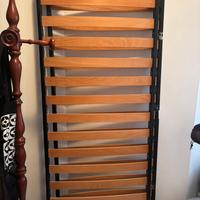 Rete letto singolo con doghe in legno x2