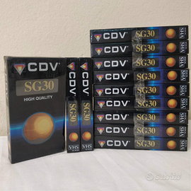 Lotto 12 VHS Videocassette Nuove sigillate per VCR