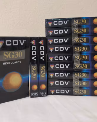 Lotto 12 VHS Videocassette Nuove sigillate per VCR