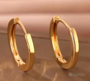 oro anello orecchini