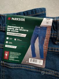 pantaloni-jeans-salopette uomo da lavoro 56 - XL