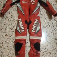 tuta intera pelle uffiale Yamaha 