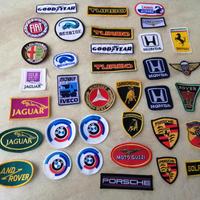 Vecchi Stemmi automobilistici in stoffa ricamata