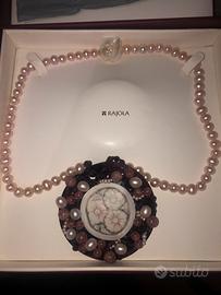 collana in perle e cameo rajola