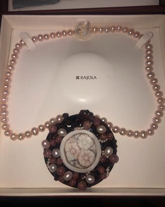 collana in perle e cameo rajola