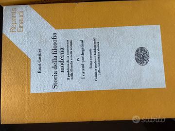 Cassirer, Storia della filosofia moderna, einaudi