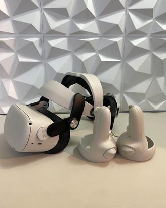 Meta Quest 2 128 GB Visore realta Virtuale oculus