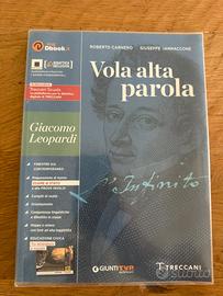 Libro italiano “Vola alta parola” Giacomo Leopardi