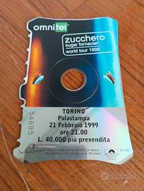 CD ticket  tour Zucchero 1999