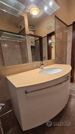 Mobile bagno + Specchiera + Rubinetto
