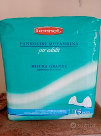 pannolini /mutandine per adulti 