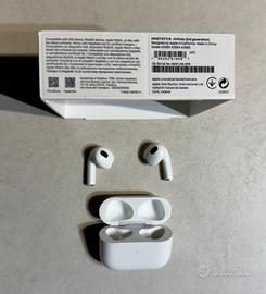 Cuffie Apple Airpods 3a gen  ricarica magsafe