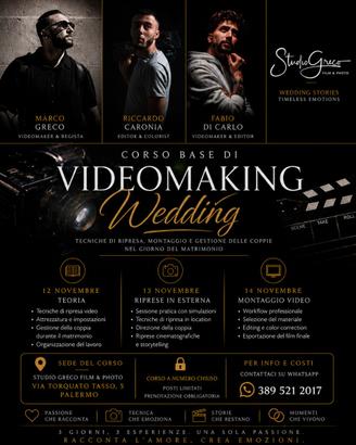 Corso base video making Wedding - Palermo