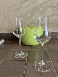 2 SET DA 12 BICCHIERI DI CRISTALLO