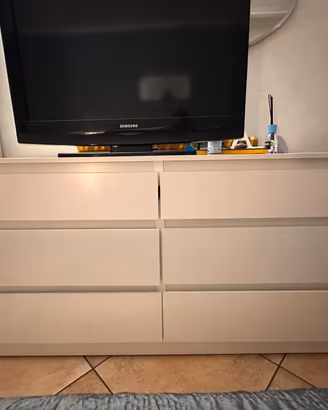 Cassettiera IKEA 6 cassetti bianca (140x72 cm)