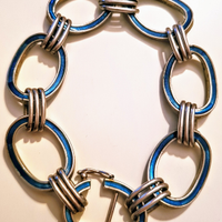 Bracciale vintage anni 70 UnoaErre in argento 800