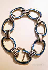 Bracciale vintage anni 70 UnoaErre in argento 800