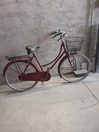 bici classica da 24 con cestino pronta