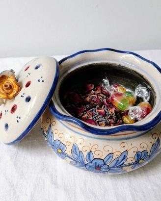 Vaso Pot Pourri Ceramica Deruta Vintage