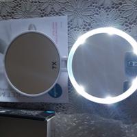 Specchio cosmetico Ingrandente 7x con led