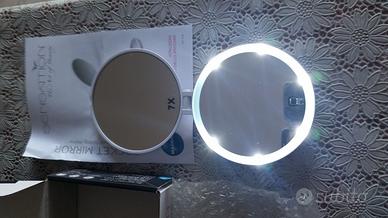 Specchio cosmetico Ingrandente 7x con led