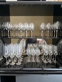 AMC bicchieri in cristallo e acciaio inox