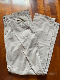 Pantaloni regular uomo beige taglia 50