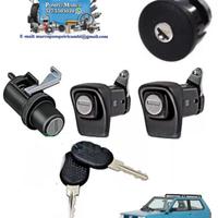 fiat panda 141 750 4x4  kit serrature completo 