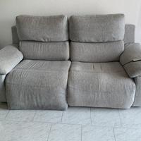 divano tessuto 3 posti con 1 relax