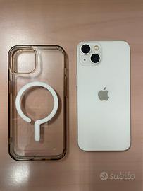 Iphone 13 128 gb bianco + airpods e caricatore dop