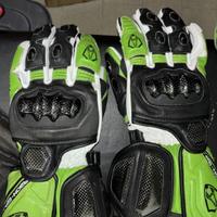 Guanti in pelle di canguro in carbonio