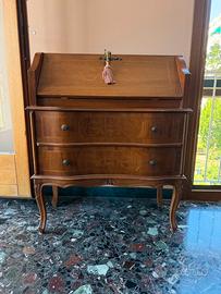 Scrittoio trumeau in legno