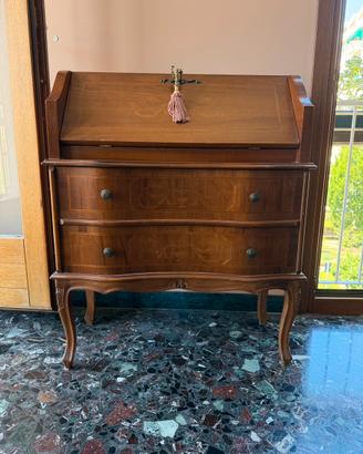 Scrittoio trumeau in legno