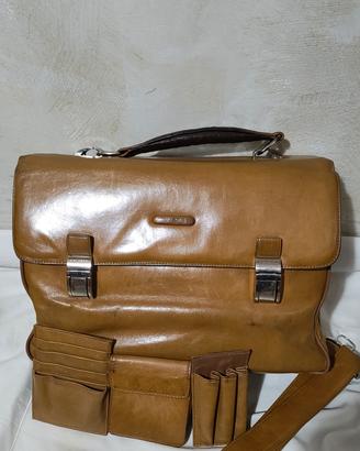 borsa da lavoro Piquadro in pelle 
